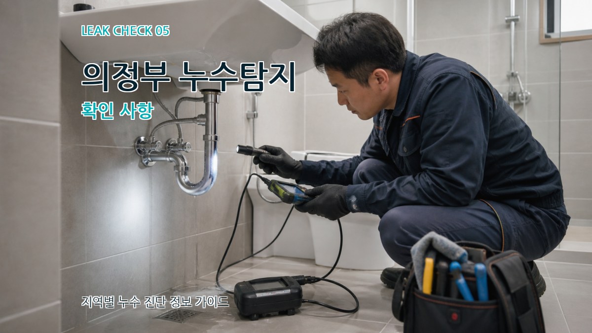 의정부 누수탐지 확인 사항