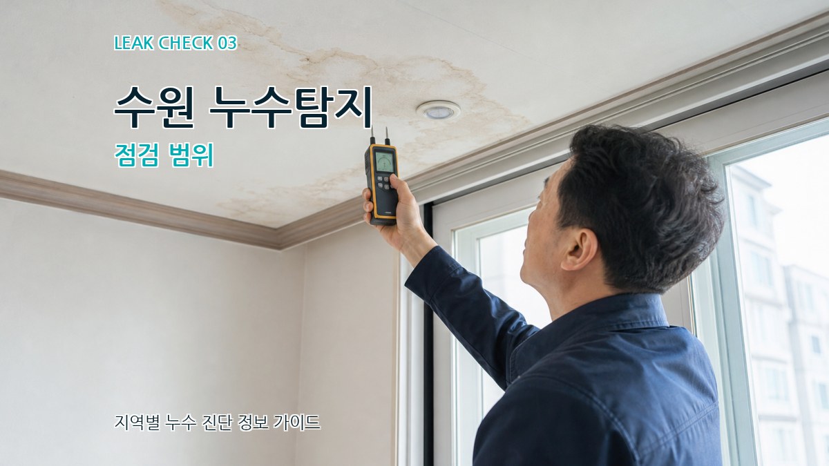 수원 누수탐지 점검 범위