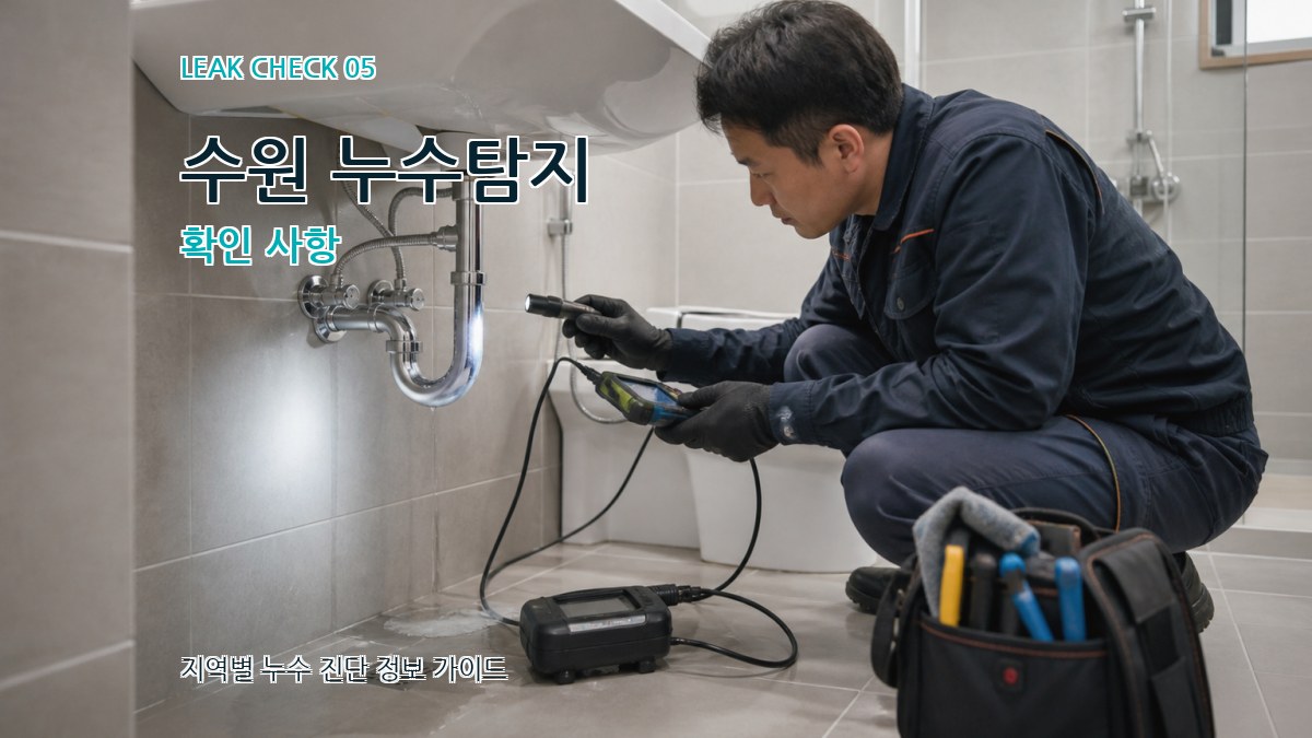 수원 누수탐지 확인 사항