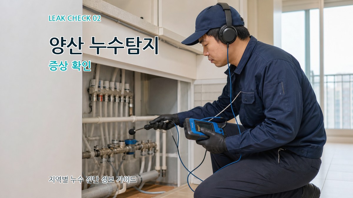 양산 누수탐지 증상 확인