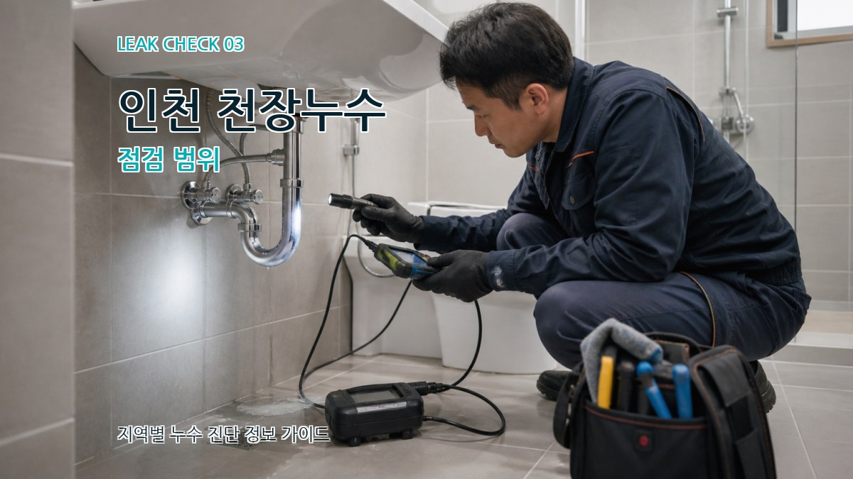 인천 천장누수 점검 범위