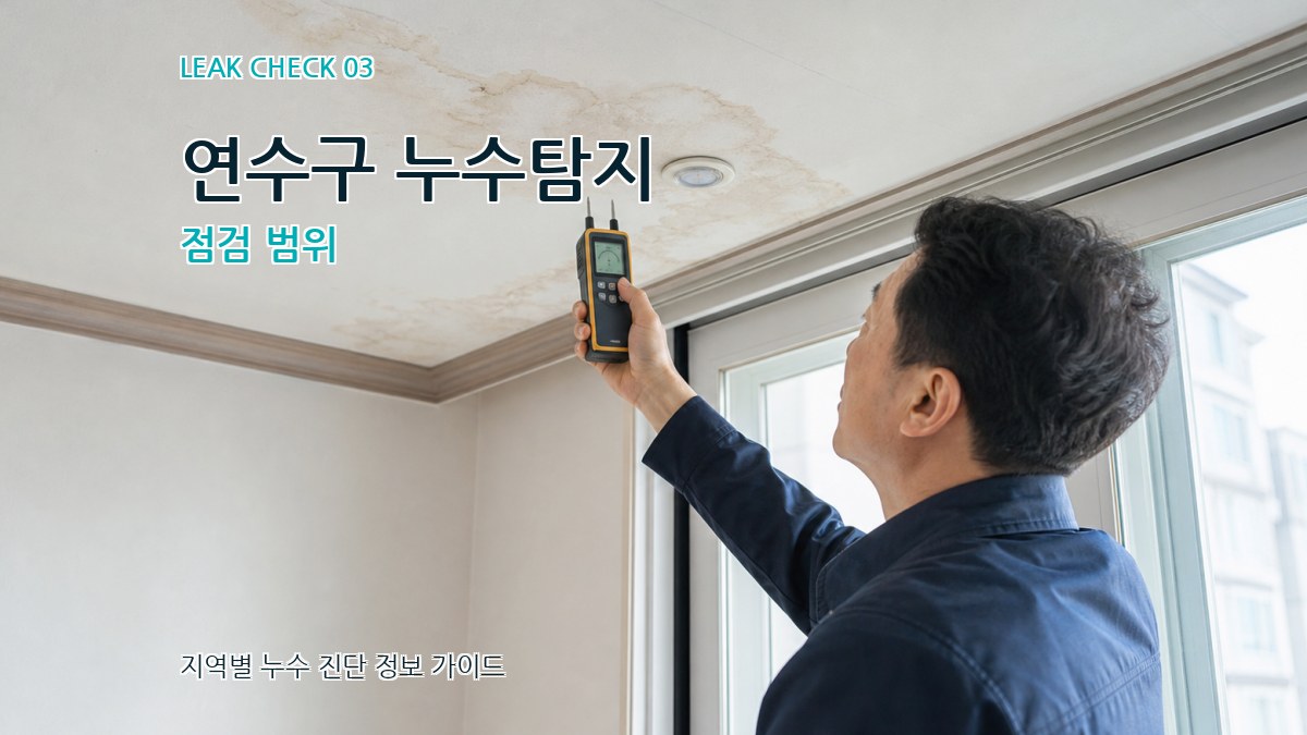 연수구 누수탐지 점검 범위