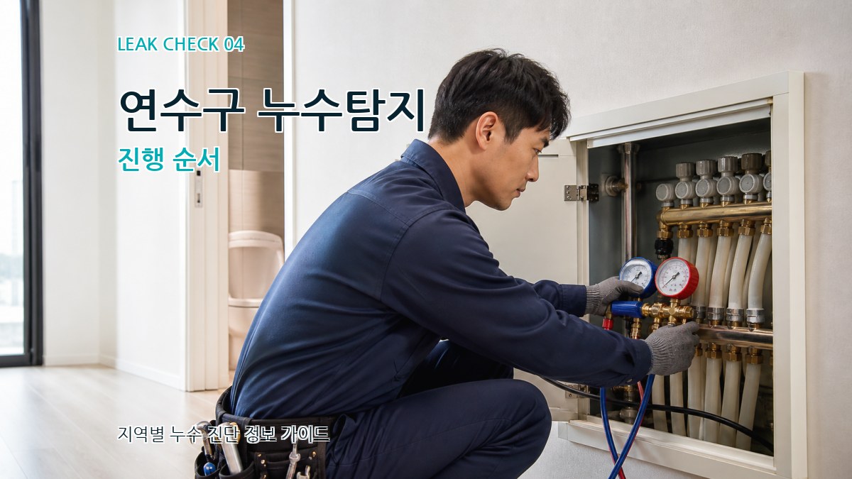 연수구 누수탐지 진행 순서