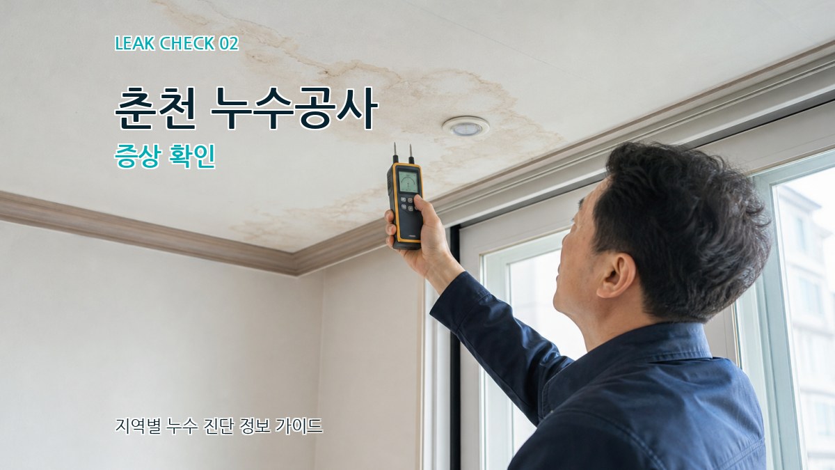 춘천 누수공사 증상 확인