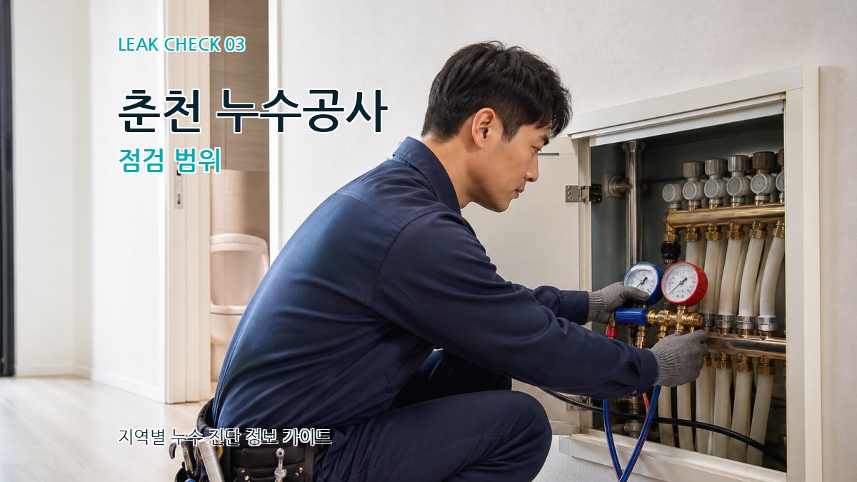 춘천 누수공사 점검 범위