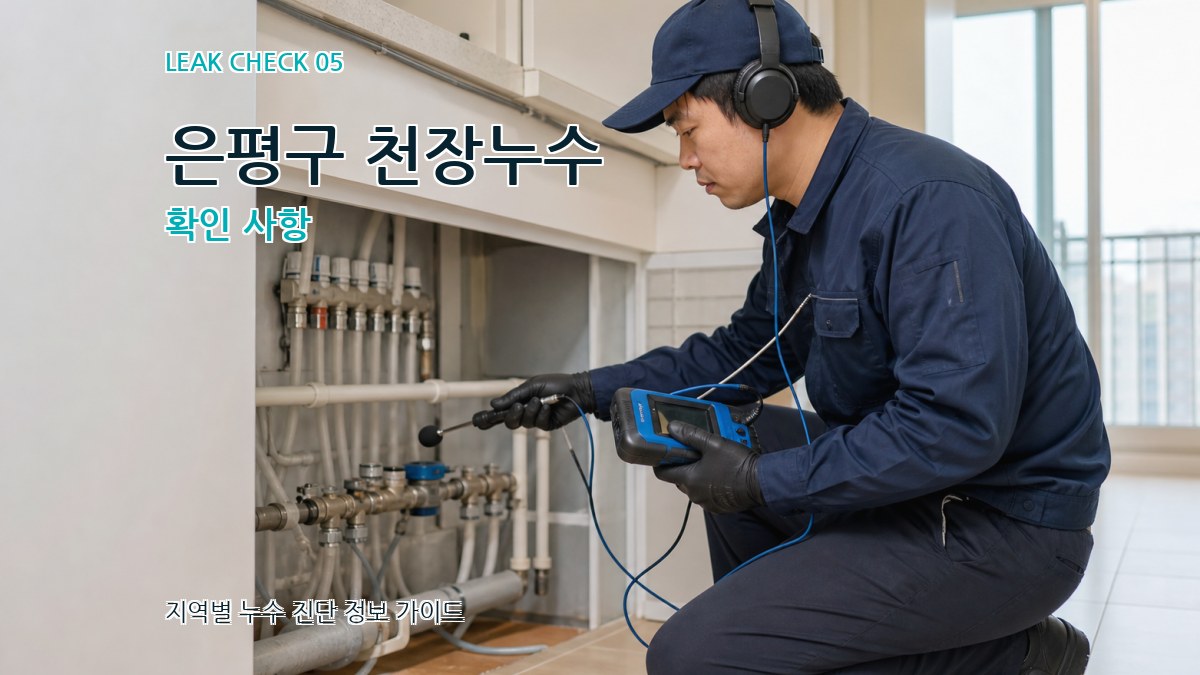 은평구 천장누수 확인 사항