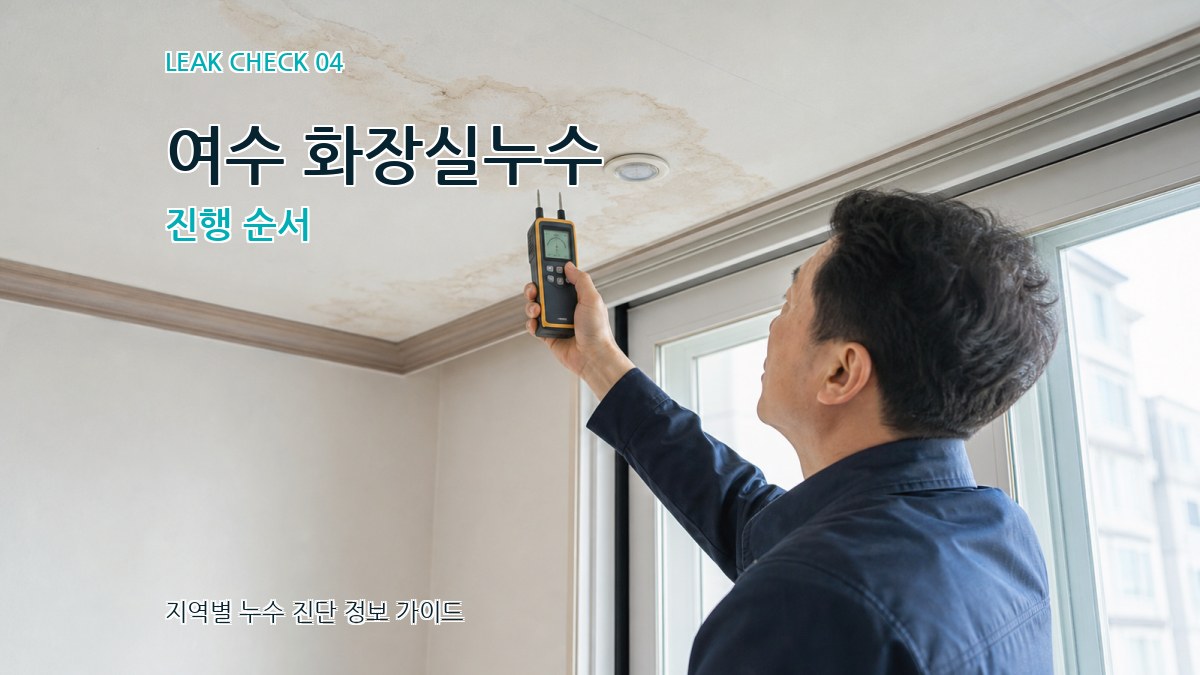 여수 화장실누수 진행 순서