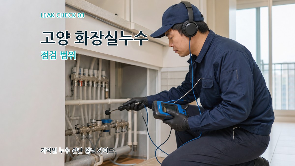 고양 화장실누수 점검 범위