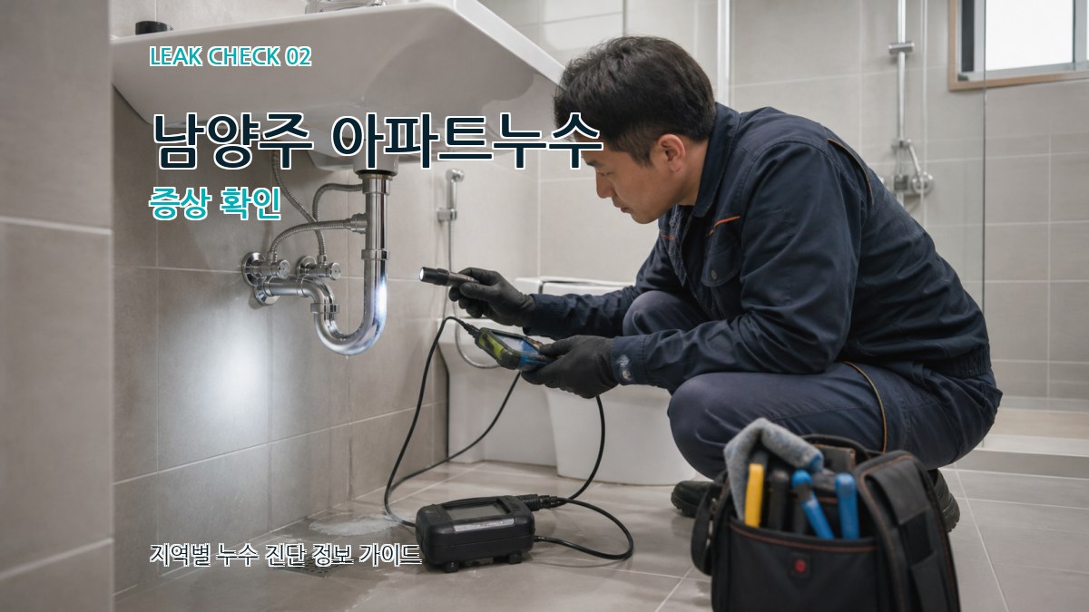 남양주 아파트누수 증상 확인