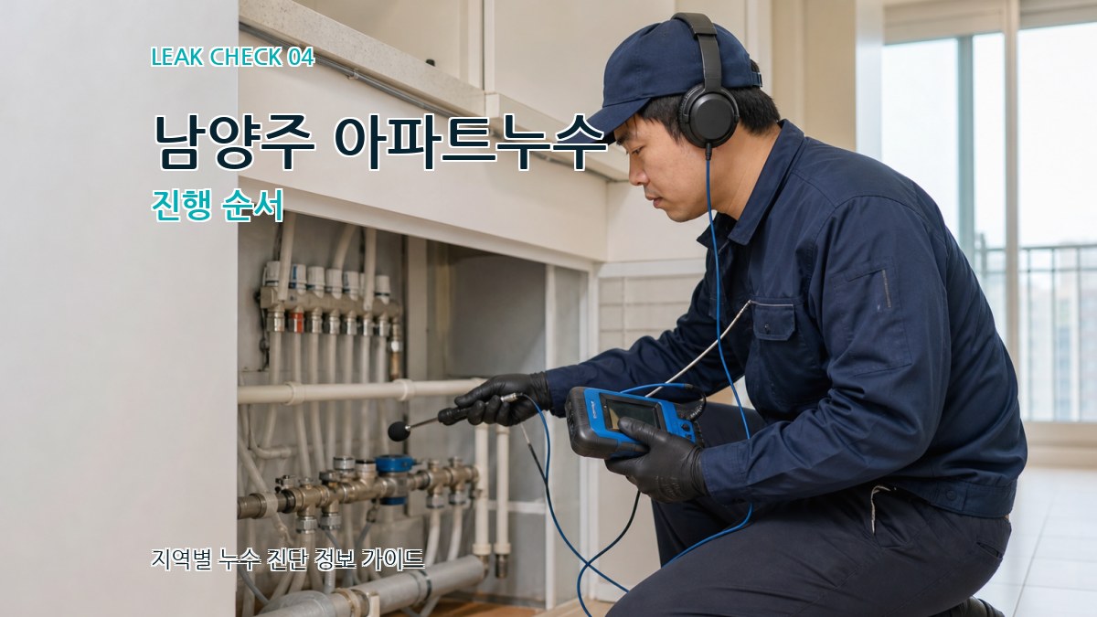 남양주 아파트누수 진행 순서
