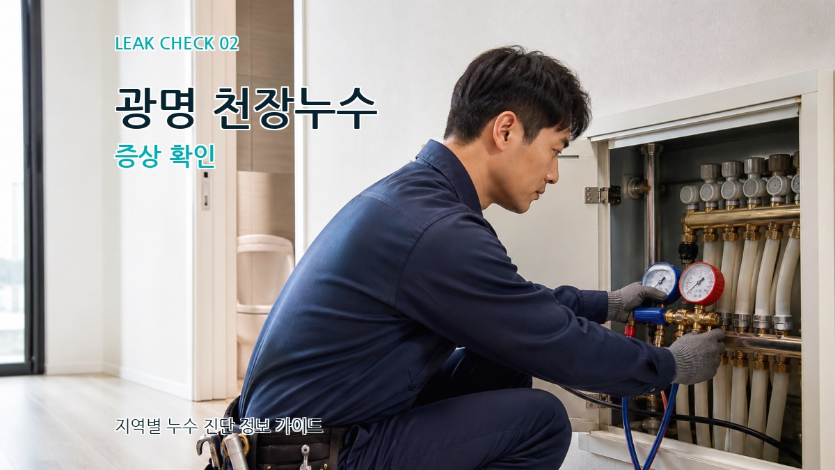 광명 천장누수 증상 확인