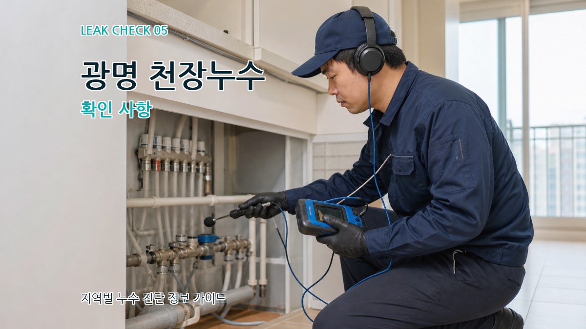 광명 천장누수 확인 사항
