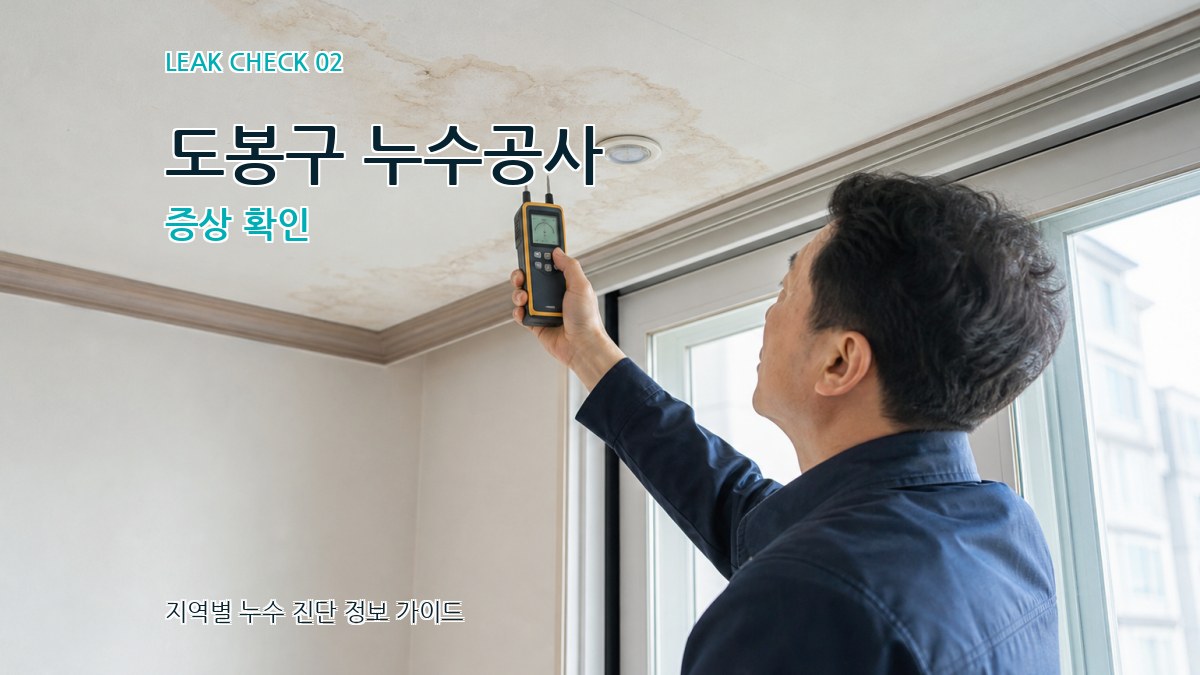 도봉구 누수공사 증상 확인