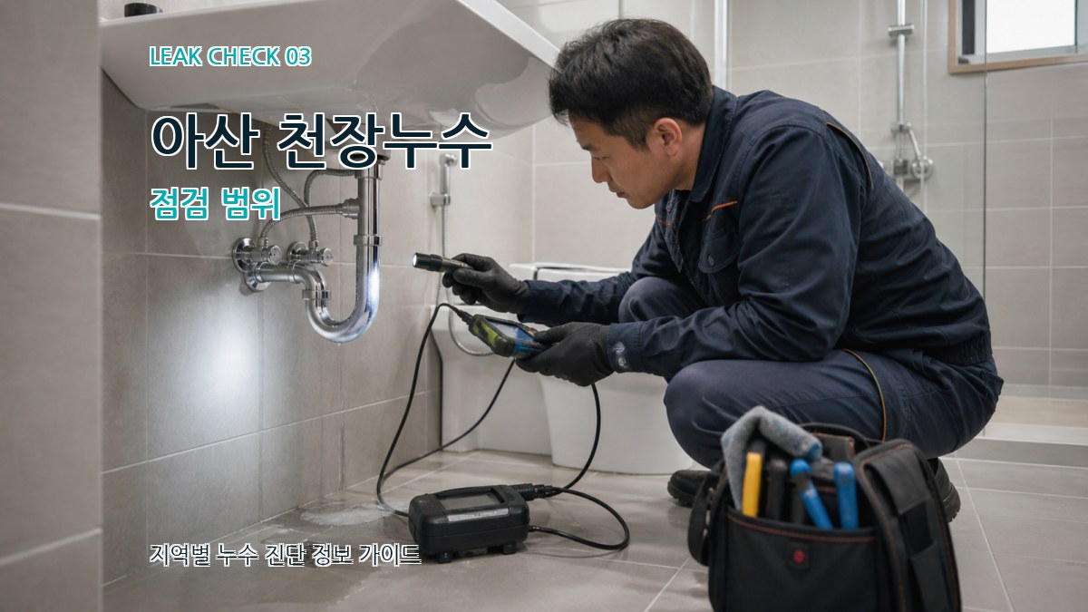 아산 천장누수 점검 범위