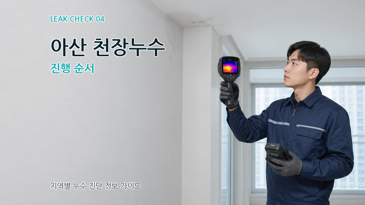 아산 천장누수 진행 순서