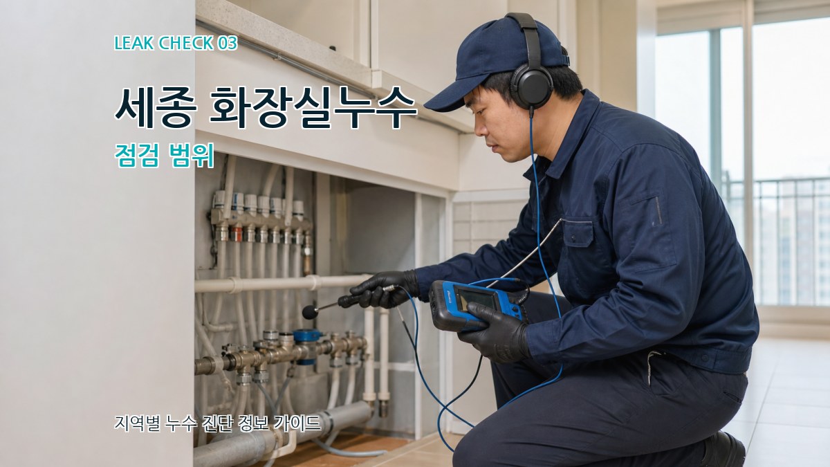 세종 화장실누수 점검 범위
