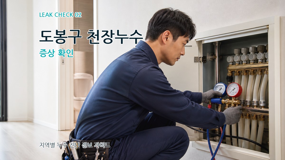 도봉구 천장누수 증상 확인