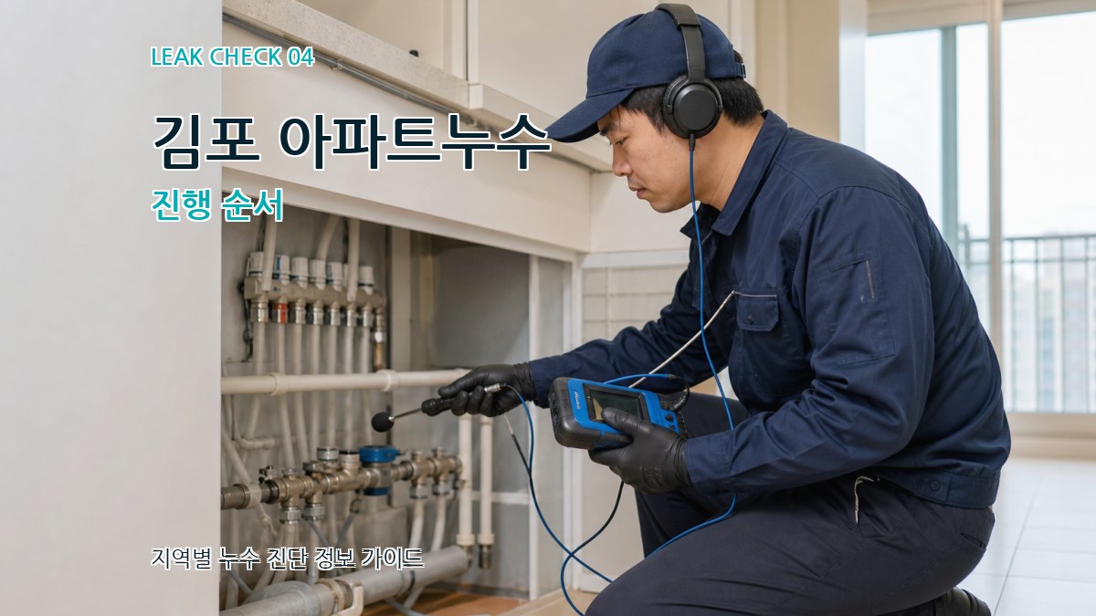 김포 아파트누수 진행 순서