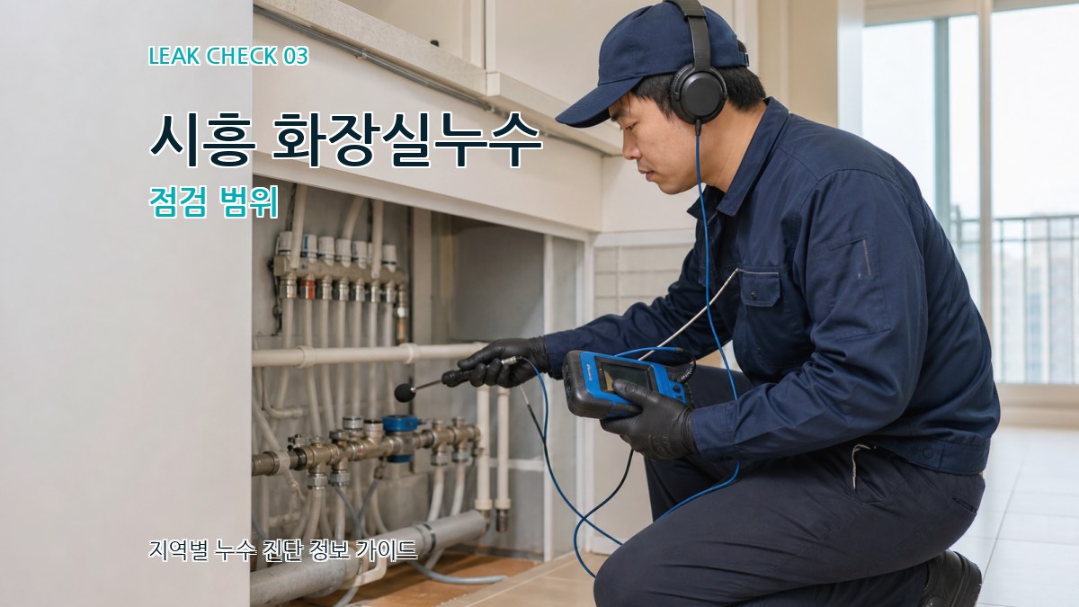 시흥 화장실누수 점검 범위