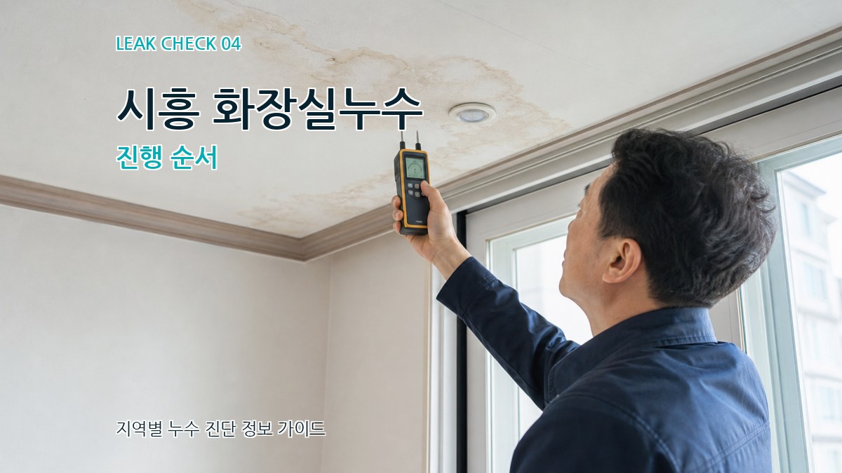 시흥 화장실누수 진행 순서