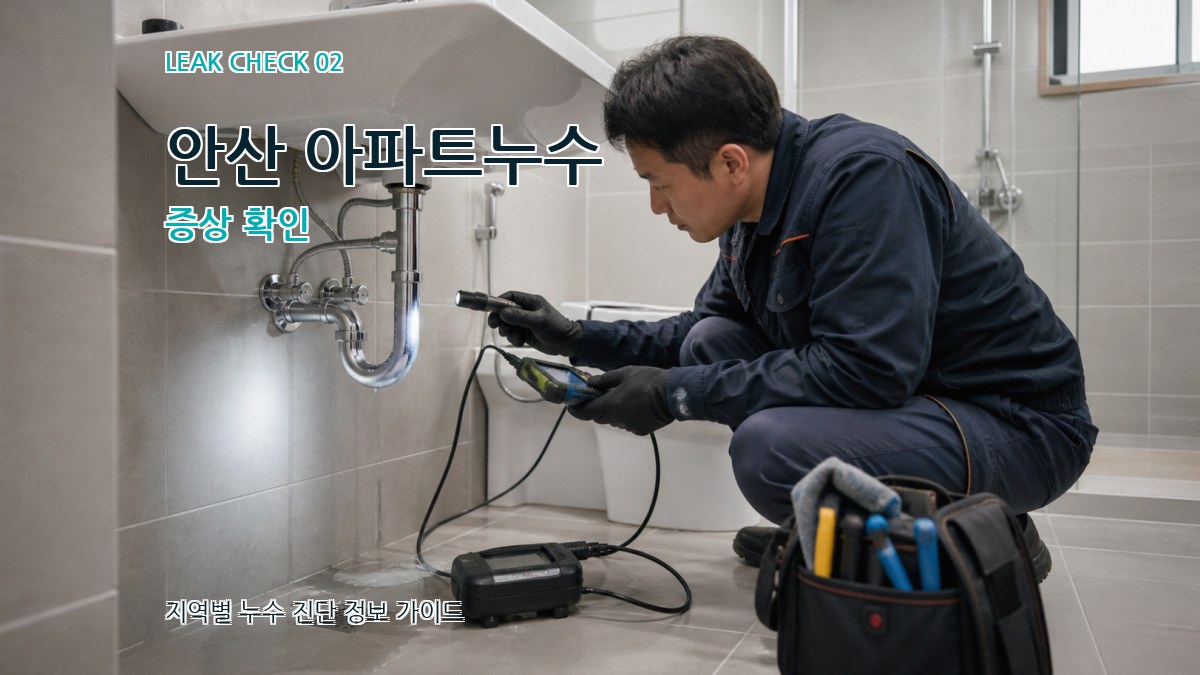 안산 아파트누수 증상 확인