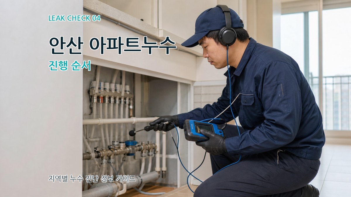 안산 아파트누수 진행 순서