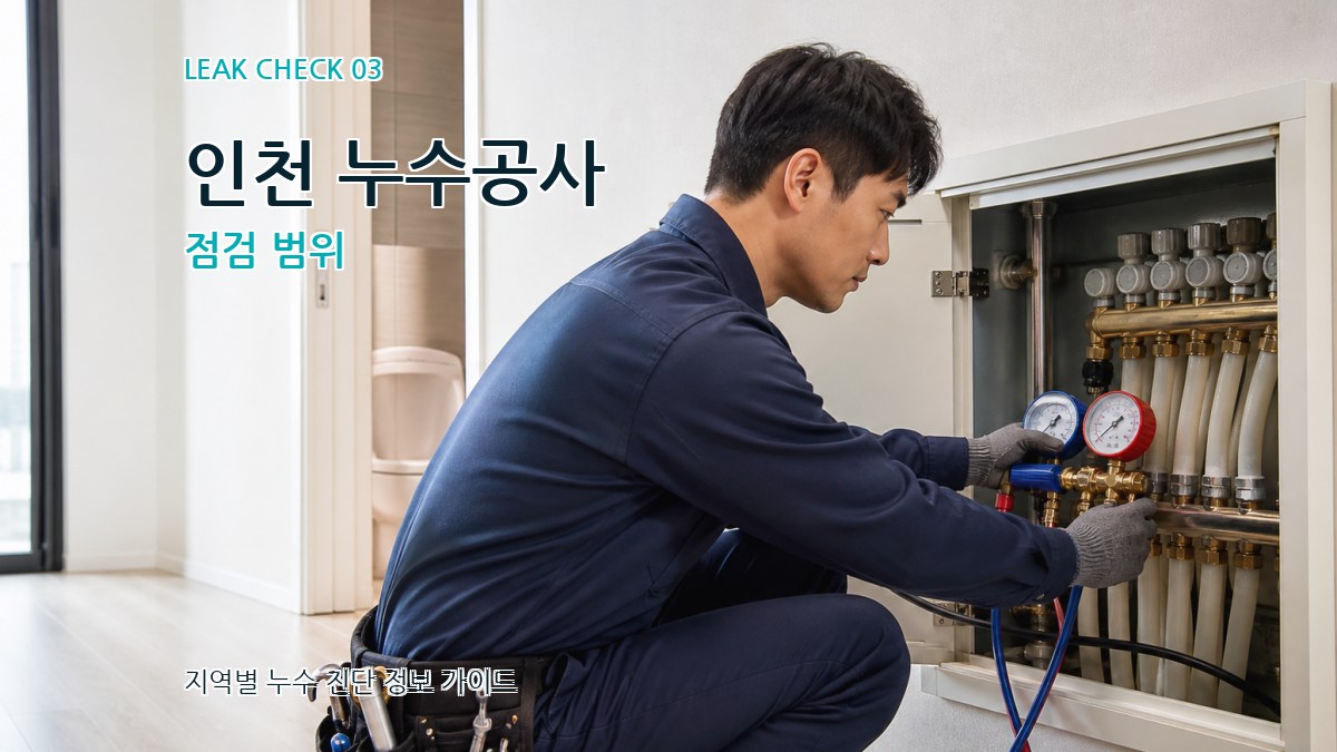 인천 누수공사 점검 범위
