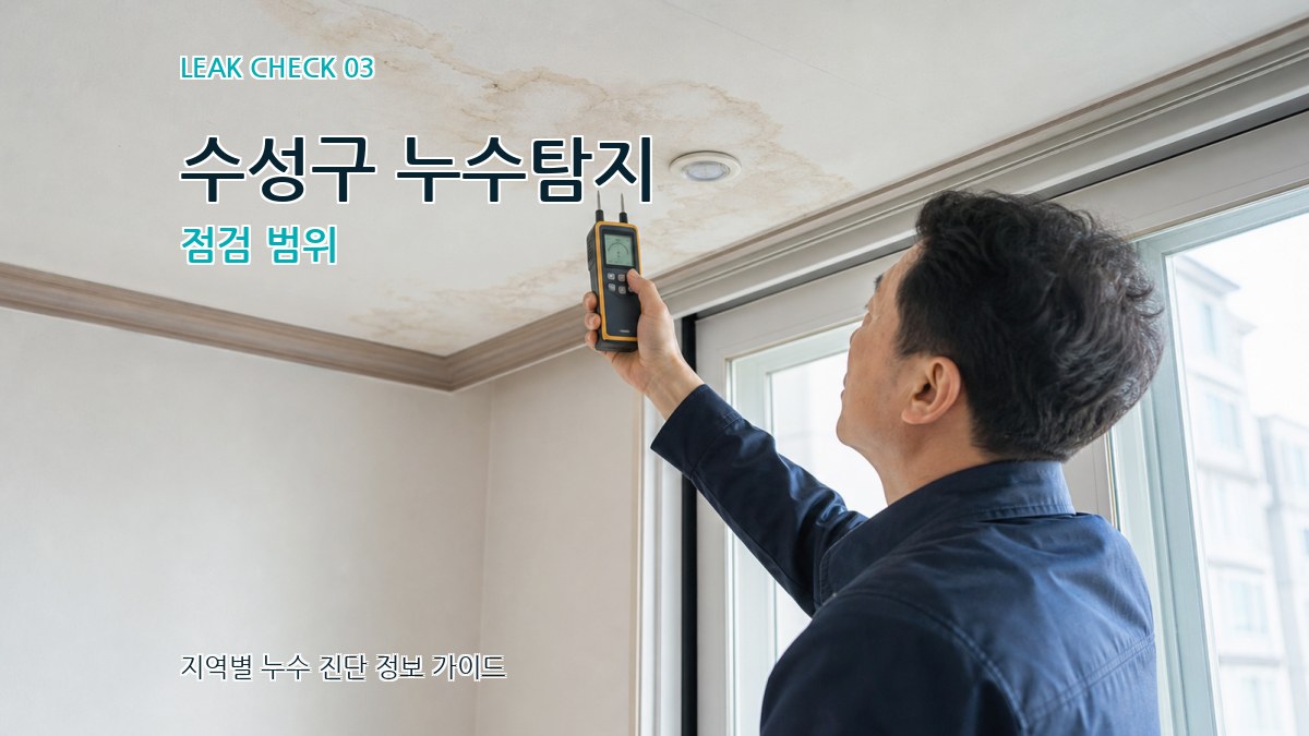 수성구 누수탐지 점검 범위