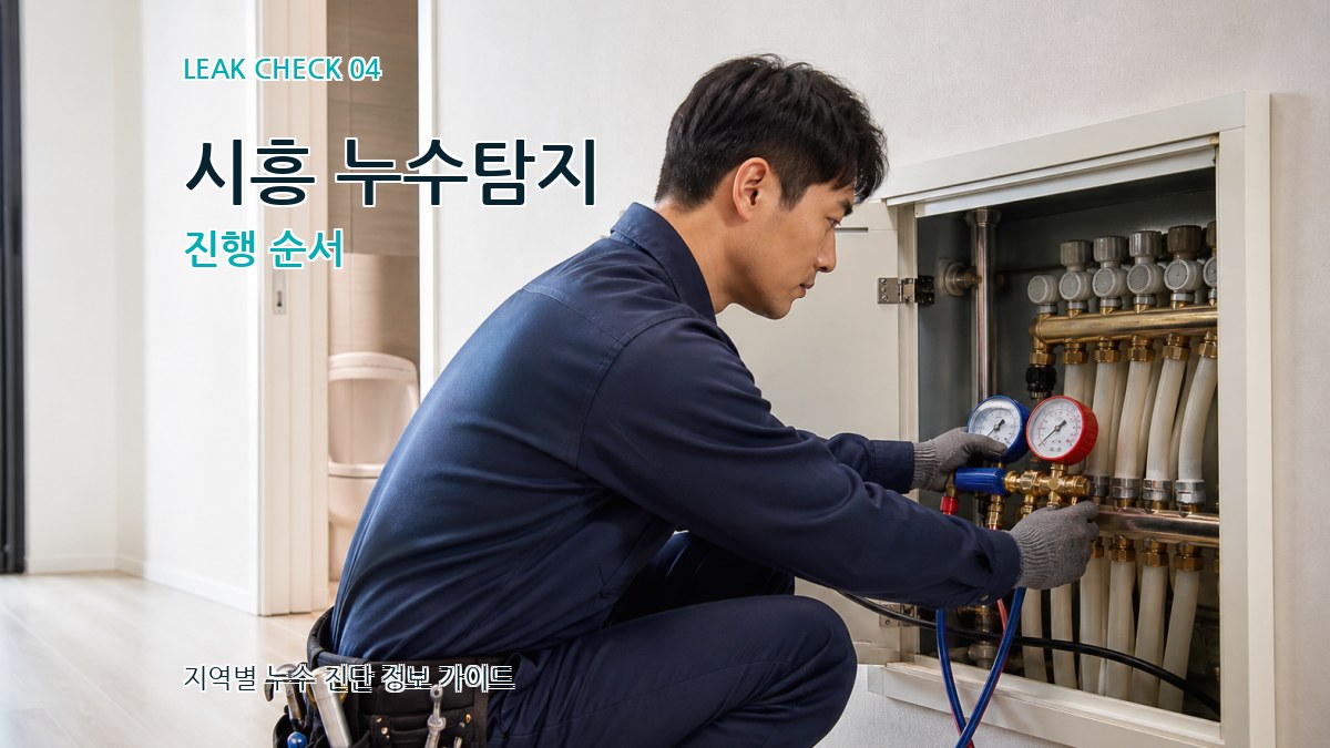 시흥 누수탐지 진행 순서