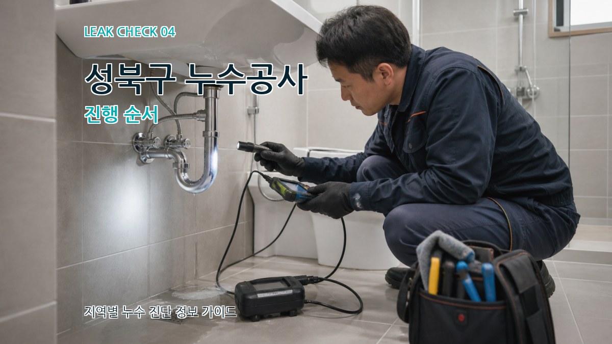 성북구 누수공사 진행 순서