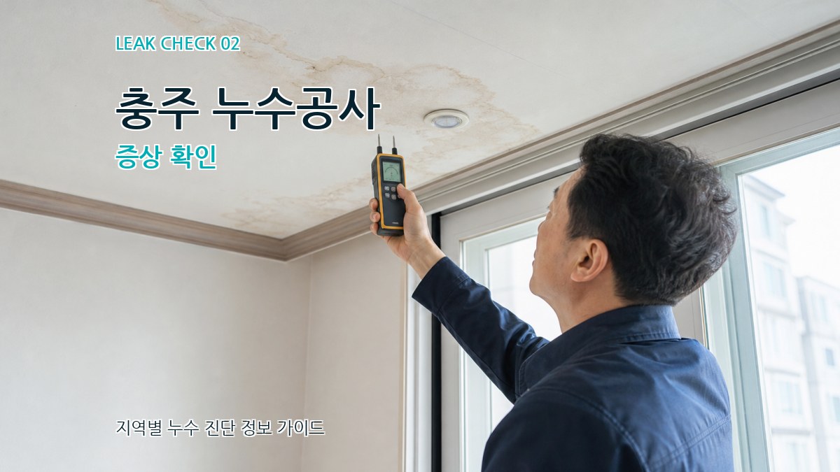 충주 누수공사 증상 확인