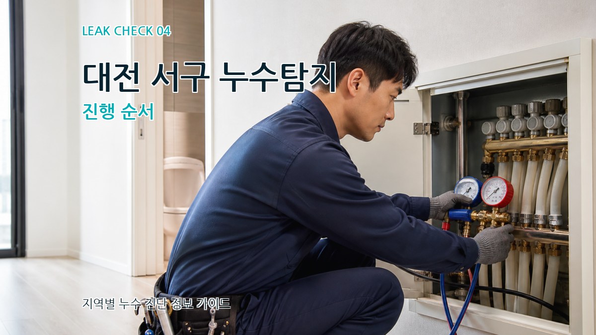 대전 서구 누수탐지 진행 순서