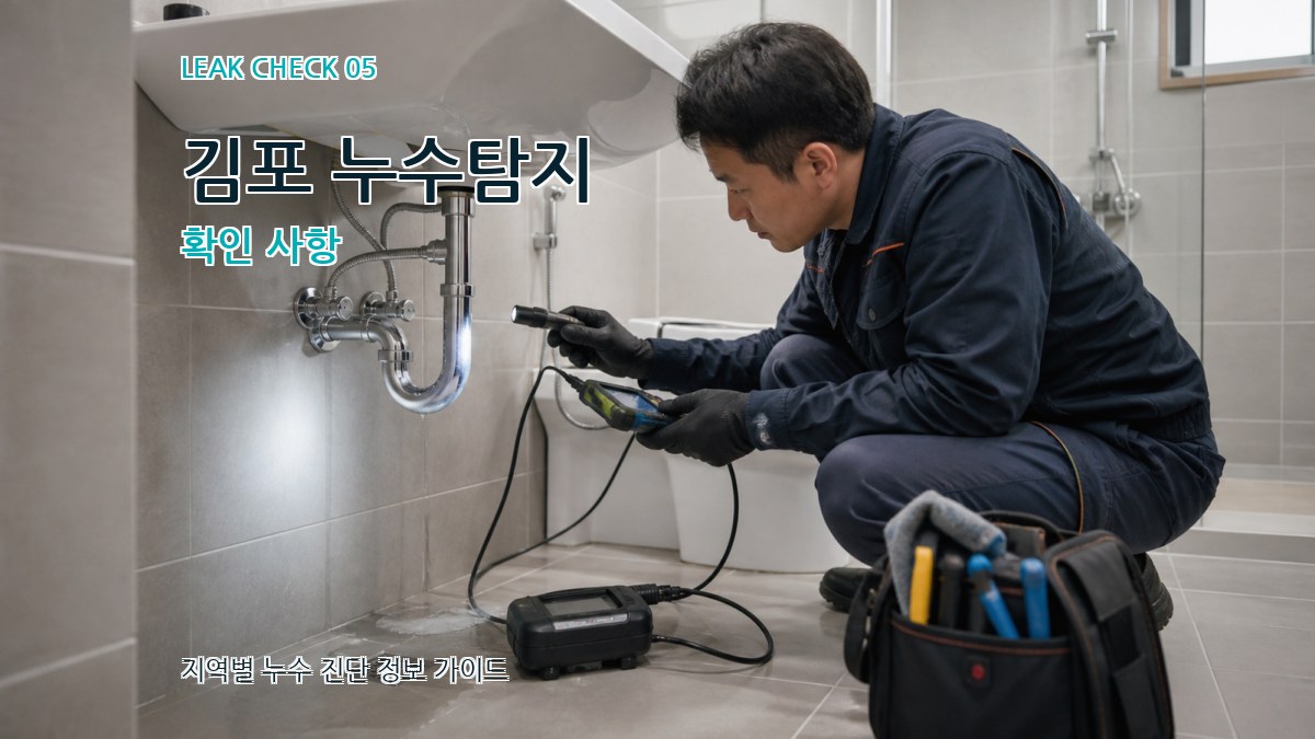김포 누수탐지 확인 사항