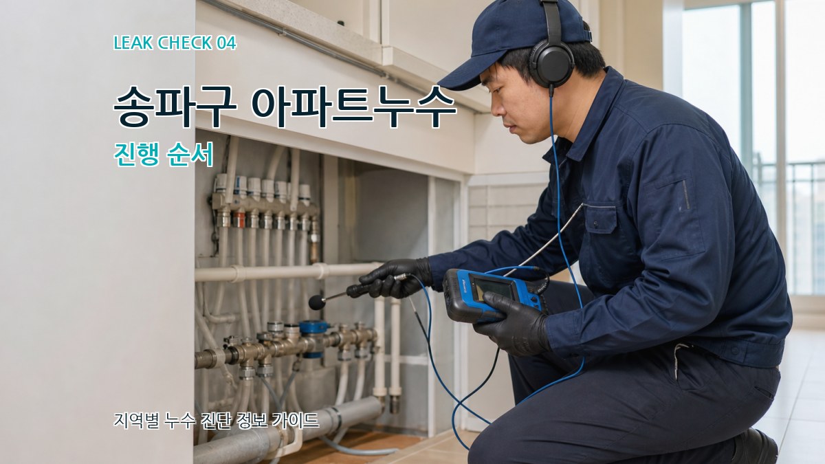 송파구 아파트누수 진행 순서
