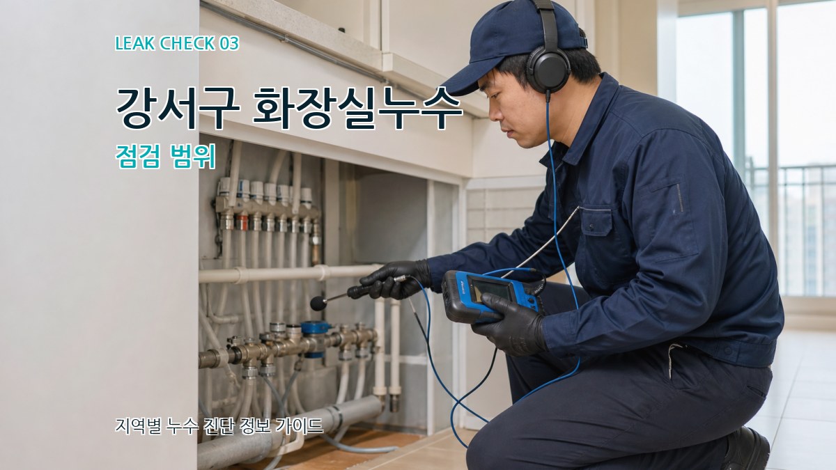 강서구 화장실누수 점검 범위