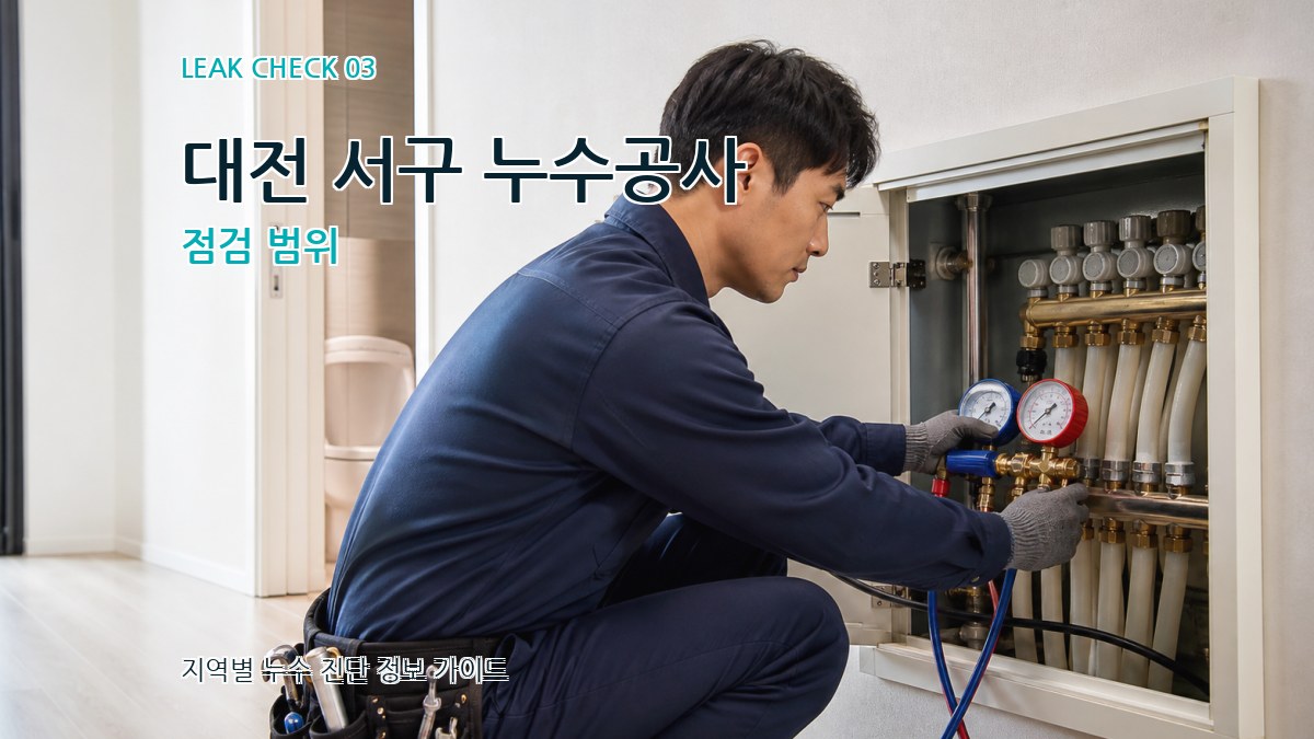 대전 서구 누수공사 점검 범위