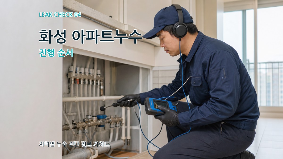 화성 아파트누수 진행 순서