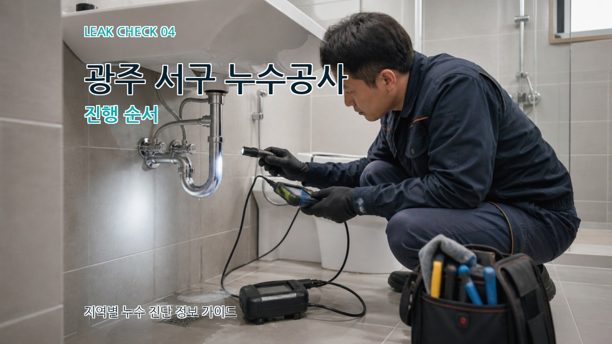 광주 서구 누수공사 진행 순서