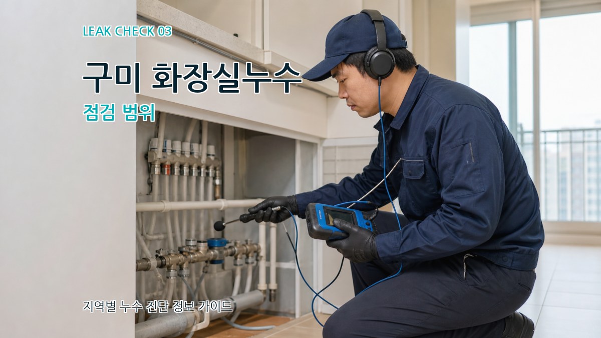 구미 화장실누수 점검 범위