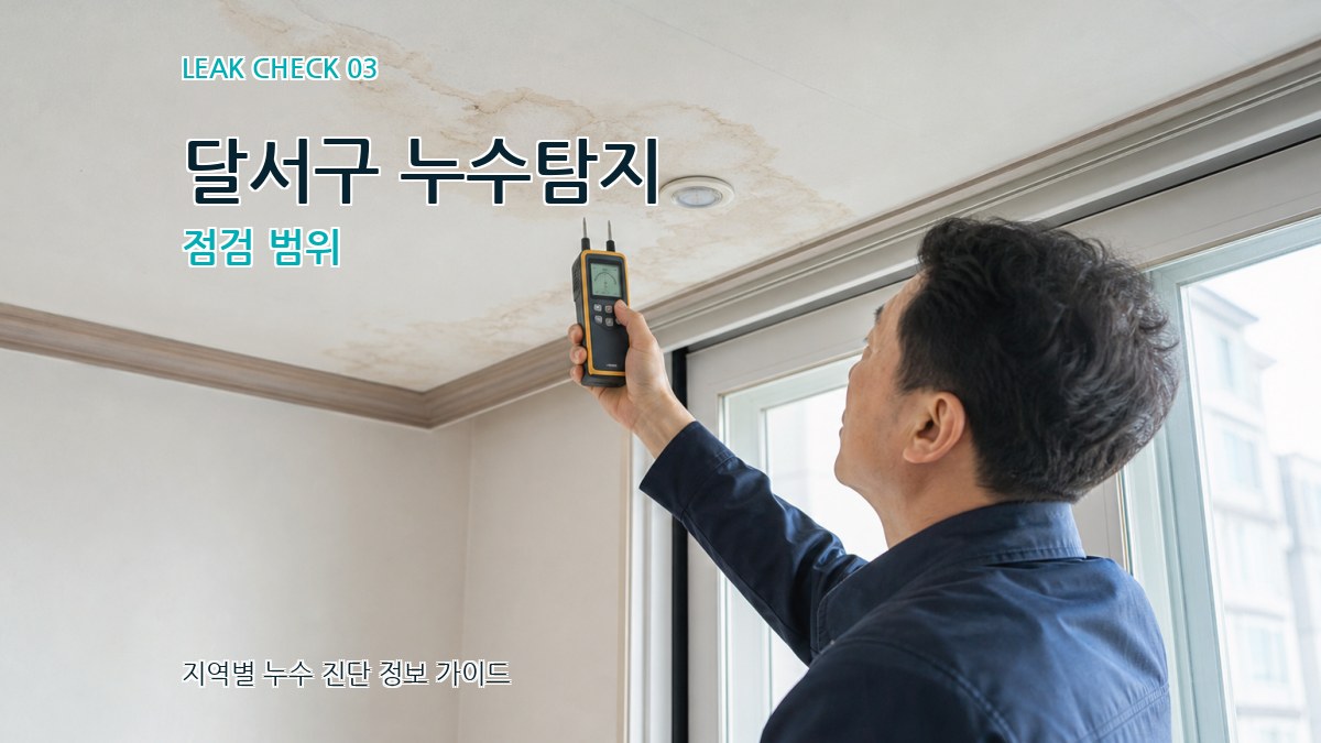 달서구 누수탐지 점검 범위