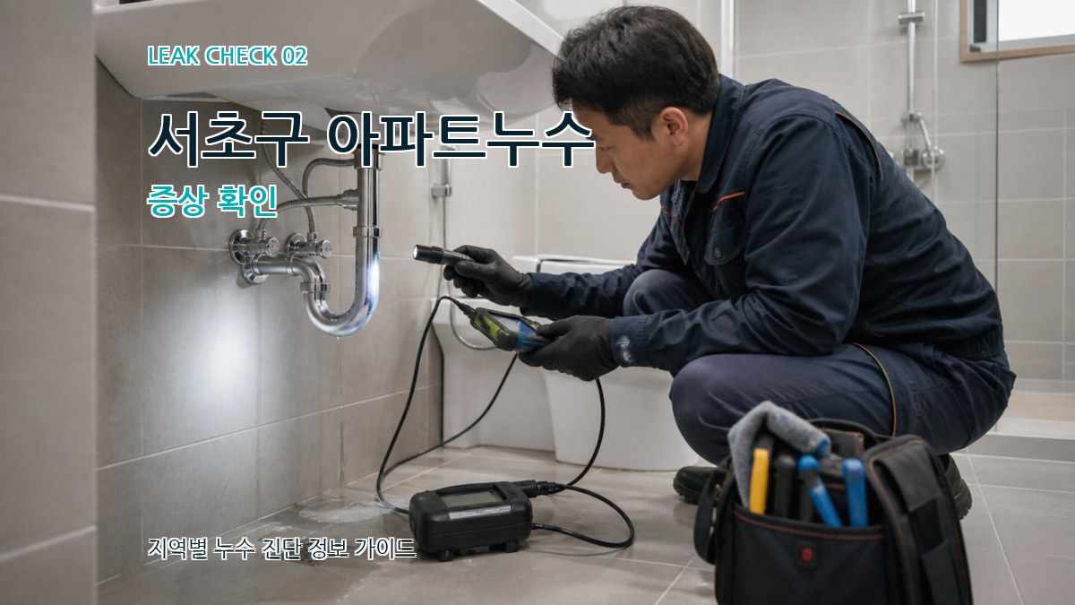 서초구 아파트누수 증상 확인