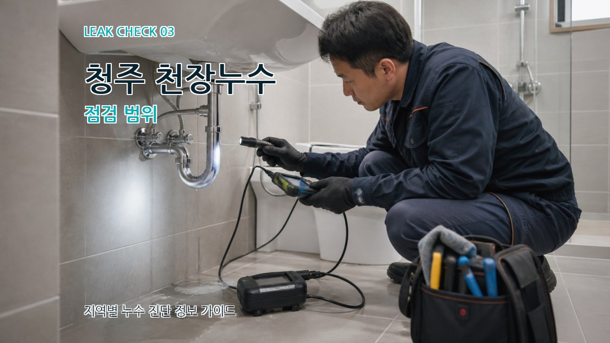 청주 천장누수 점검 범위