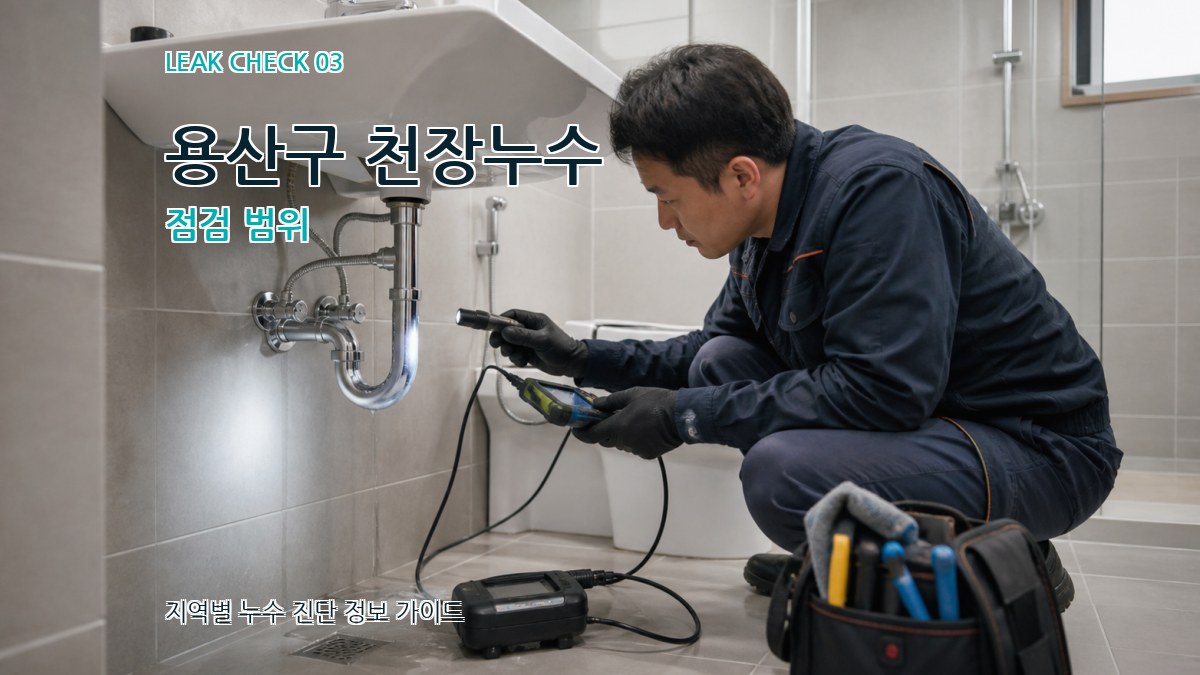용산구 천장누수 점검 범위