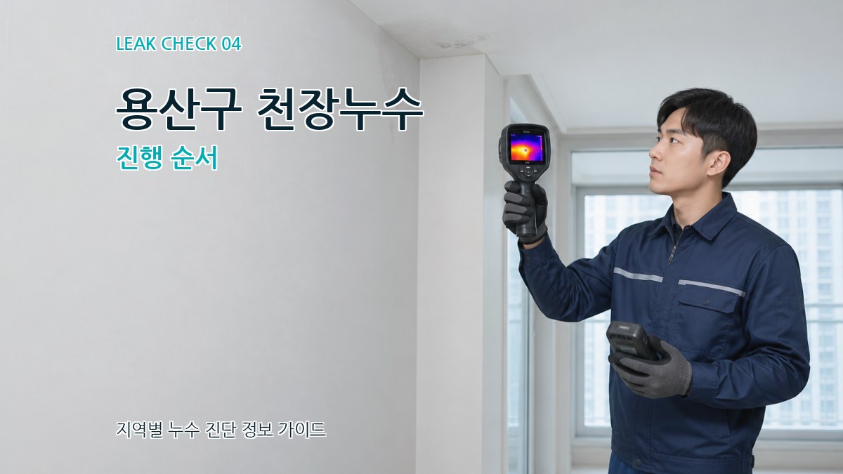 용산구 천장누수 진행 순서