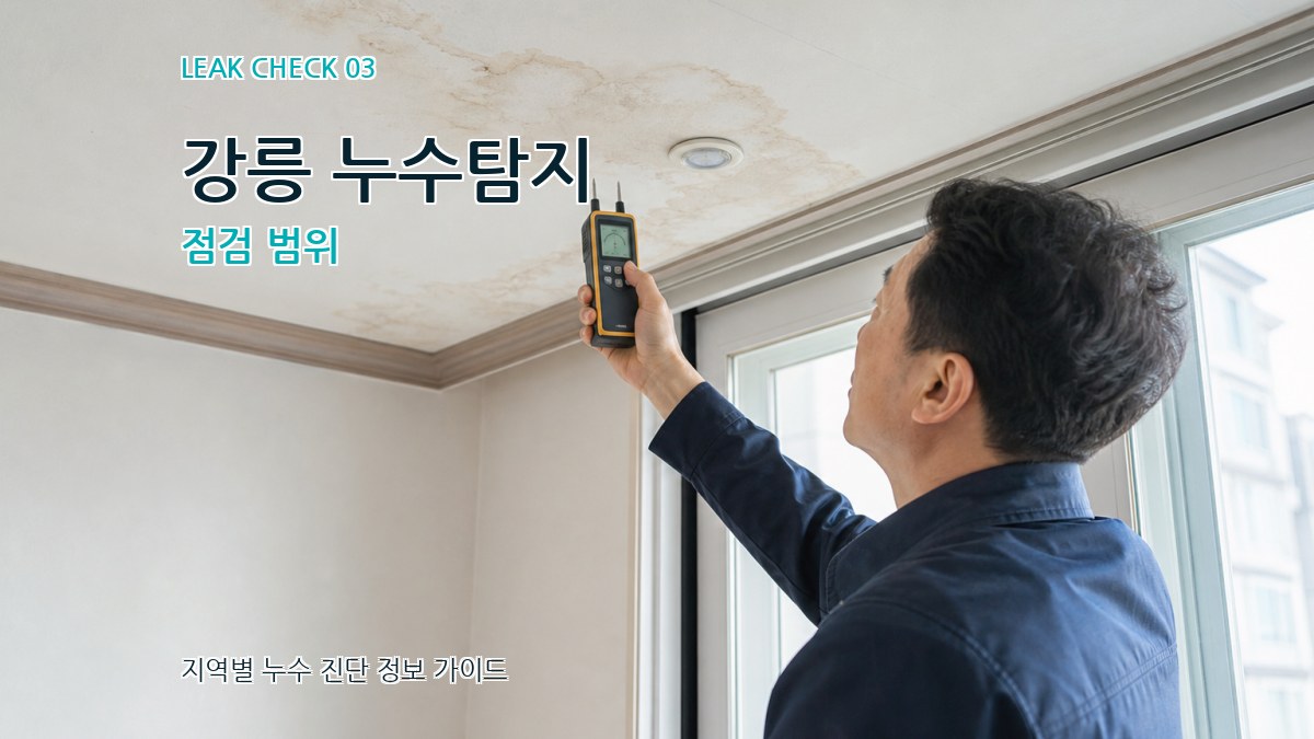 강릉 누수탐지 점검 범위