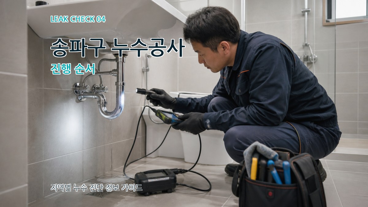 송파구 누수공사 진행 순서
