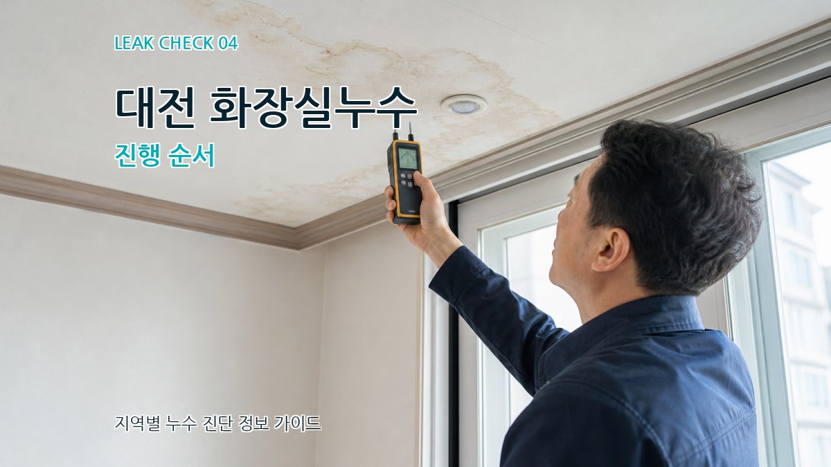 대전 화장실누수 진행 순서