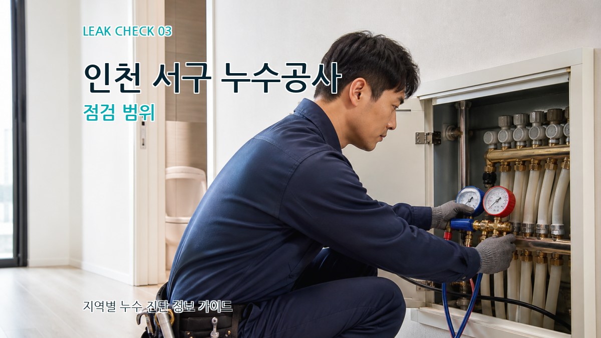 인천 서구 누수공사 점검 범위