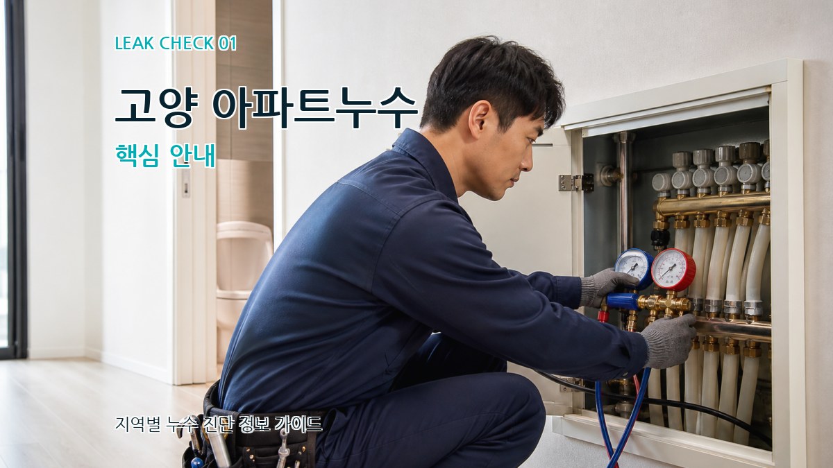 고양 아파트누수