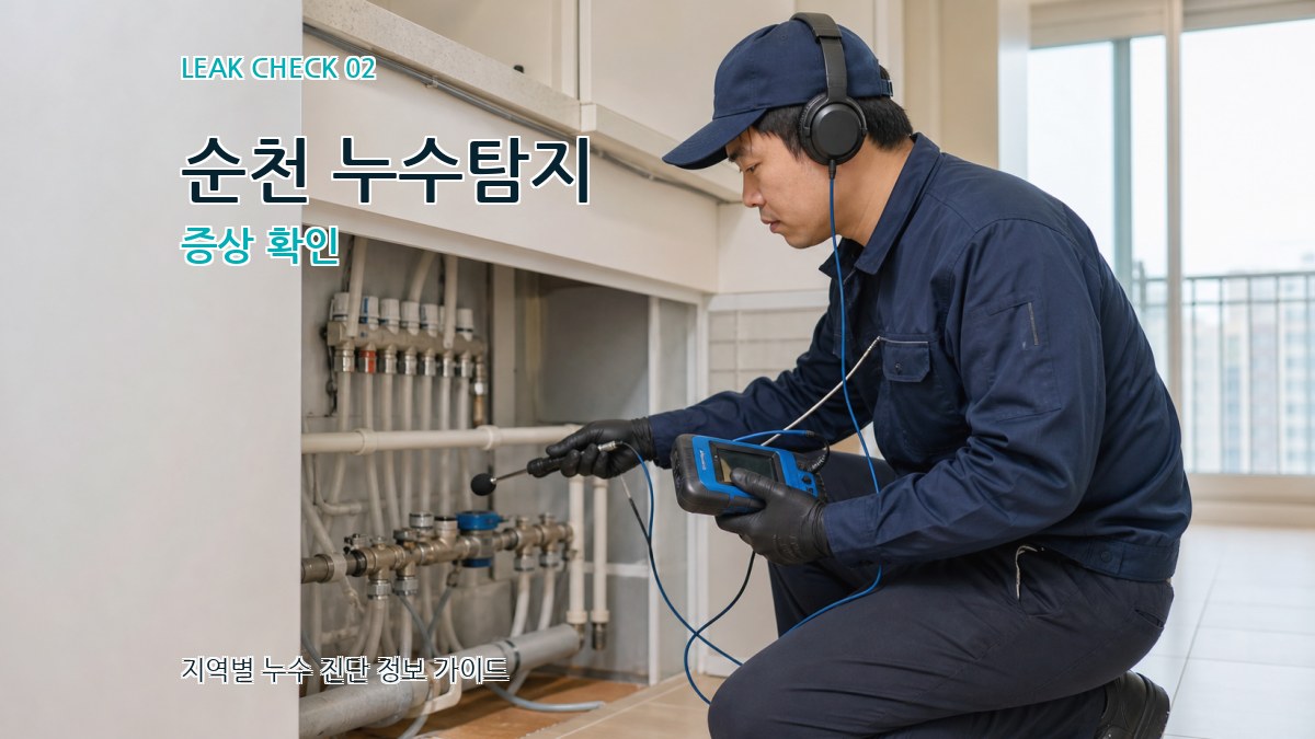 순천 누수탐지 증상 확인